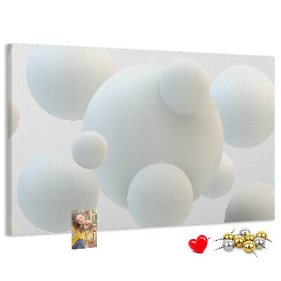 Cork memo board Balls abstraction