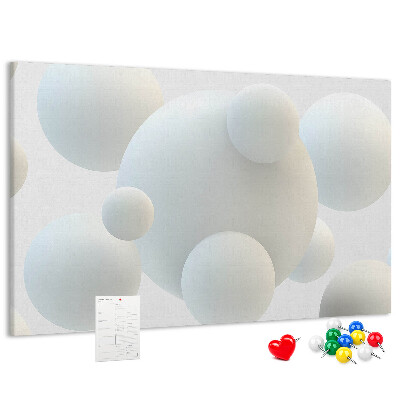 Cork memo board Balls abstraction