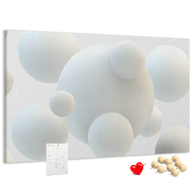 Cork memo board Balls abstraction