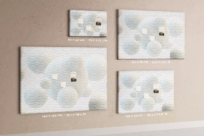 Cork memo board Balls abstraction