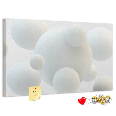 Cork memo board Balls abstraction