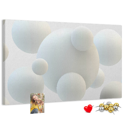 Cork memo board Balls abstraction