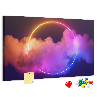 Cork board 3D smoke abstraction