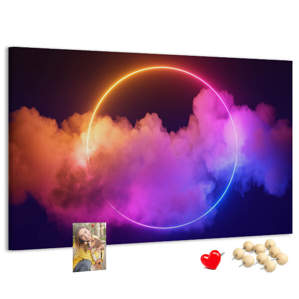 Cork board 3D smoke abstraction