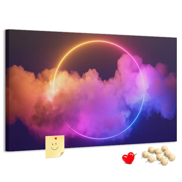 Cork board 3D smoke abstraction