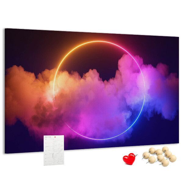 Cork board 3D smoke abstraction