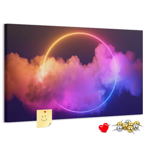 Cork board 3D smoke abstraction