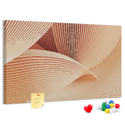 Cork board Waves abstract pattern
