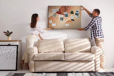 Cork board Waves abstract pattern