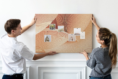Cork board Waves abstract pattern
