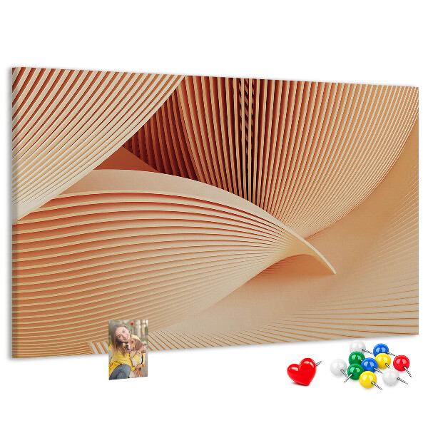 Cork board Waves abstract pattern