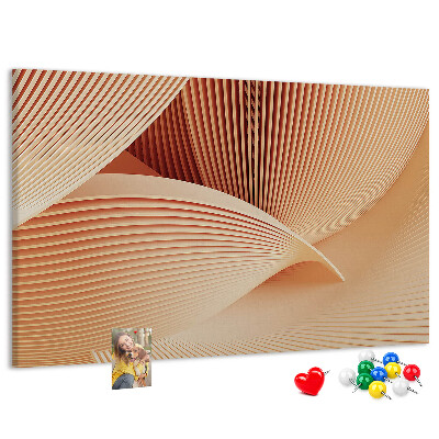 Cork board Waves abstract pattern
