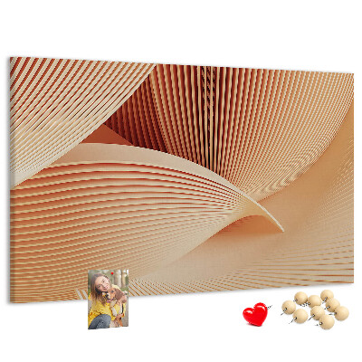 Cork board Waves abstract pattern