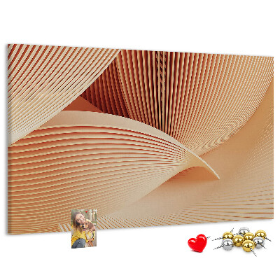 Cork board Waves abstract pattern