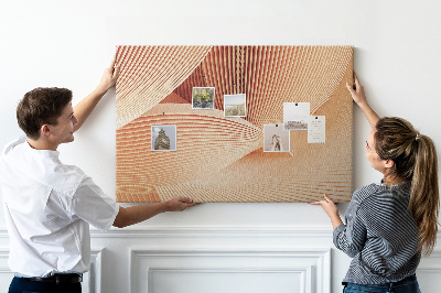 Cork board Waves abstract pattern