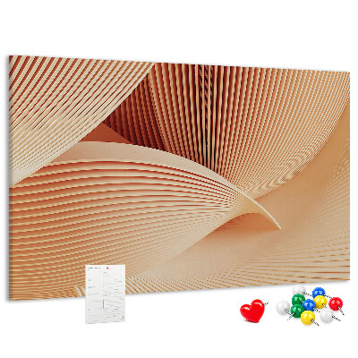 Cork board Waves abstract pattern