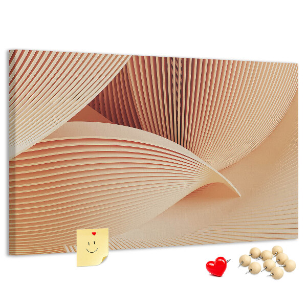 Cork board Waves abstract pattern