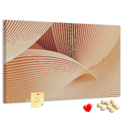 Cork board Waves abstract pattern