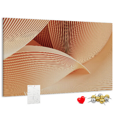 Cork board Waves abstract pattern