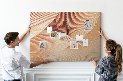 Cork board Waves abstract pattern