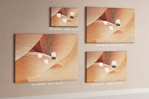 Cork board Waves abstract pattern