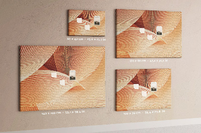 Cork board Waves abstract pattern