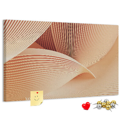 Cork board Waves abstract pattern