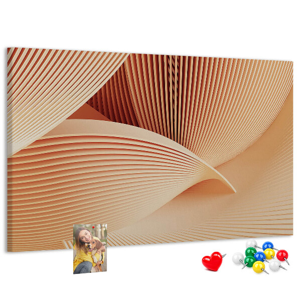 Cork board Waves abstract pattern
