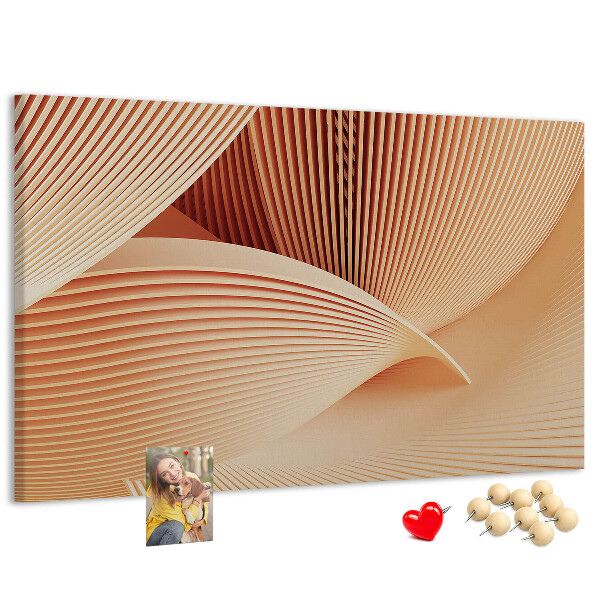 Cork board Waves abstract pattern