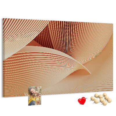 Cork board Waves abstract pattern