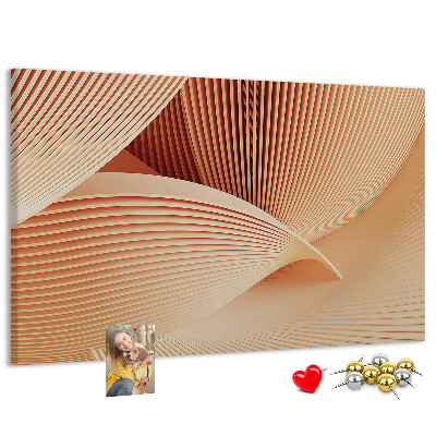 Cork board Waves abstract pattern