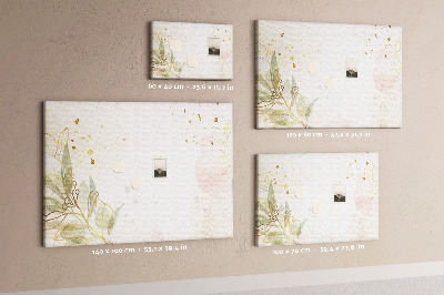 Cork display board Gold line art