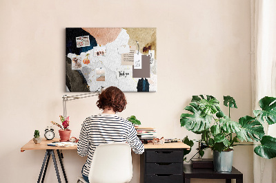 Cork display board Splashes abstraction