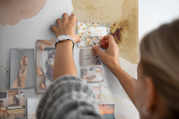 Cork display board Splashes abstraction