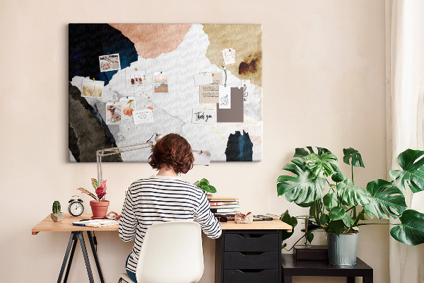 Cork display board Splashes abstraction