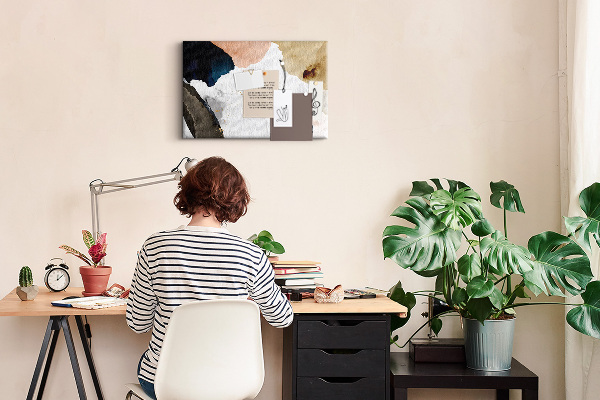 Cork display board Splashes abstraction