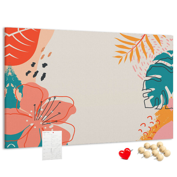 Cork memo board Tropical holidays
