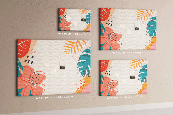 Cork memo board Tropical holidays