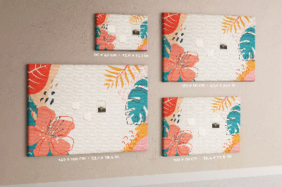 Cork memo board Tropical holidays