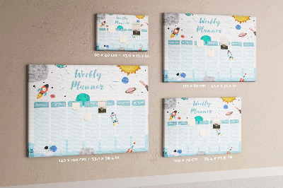 Cork board Full week planner
