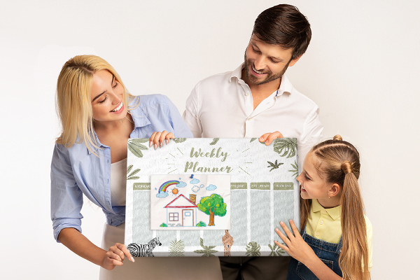 Cork board Safari weekly planner