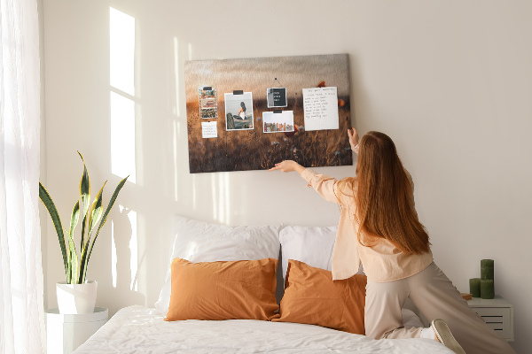 Cork display board Field sunrise