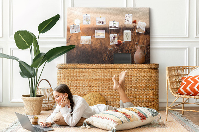 Cork display board Field sunrise