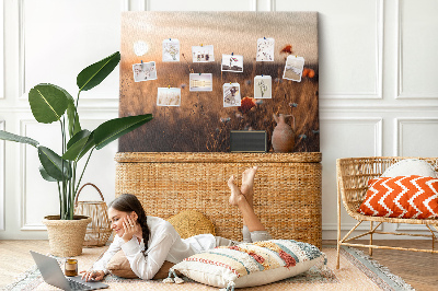 Cork display board Field sunrise