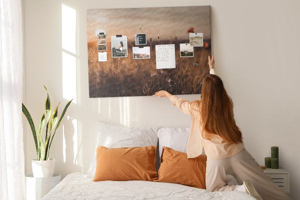 Cork display board Field sunrise