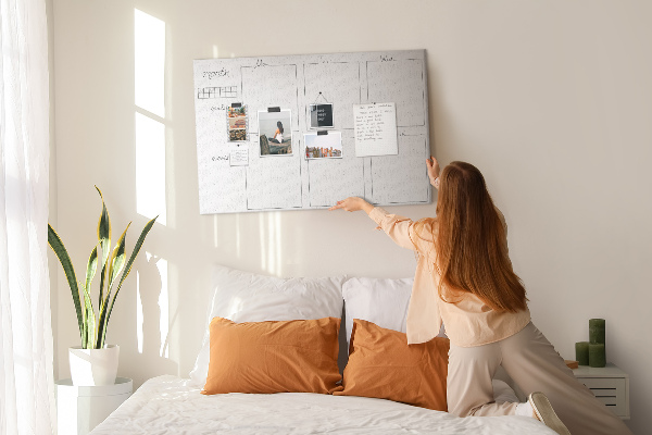 Cork display board Weekly plan