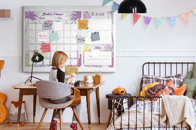 Cork memo board Monthly planner