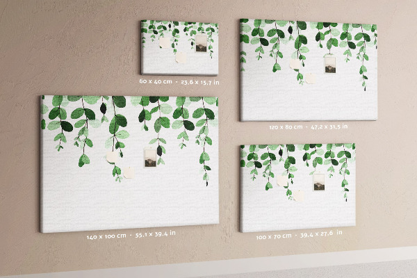 Cork board Plant leaves