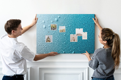 Cork display board Water drops
