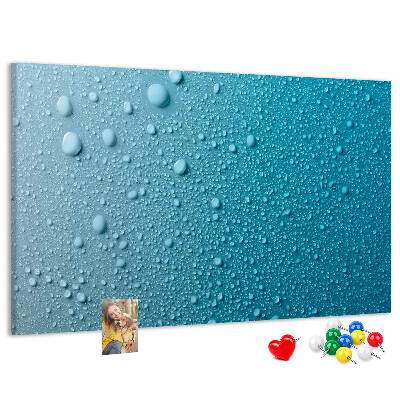 Cork display board Water drops